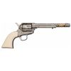 Image 8 : Attractive D.W. Harris Engraved Antique Colt Single Action Army Revolver with Gold Highlights and Iv