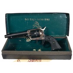 First Year Production Colt Second Generation Single Action Army Revolver with Original Black Box