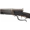Image 3 : Ornate Deep Relief Engraved Gold Inlaid Barella Double Barrel Shotgun with Elaborate Raised Relief C