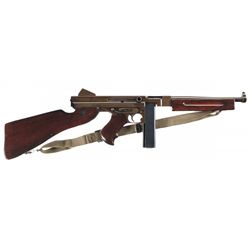 Exceptional World War II Thompson M1A1 Submachine Gun with Accessories