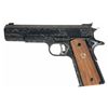 Image 4 : Spectacular Cased Jan Gwinnell Signed Factory Master Engraved Colt Gold Cup National Match Semi-auto