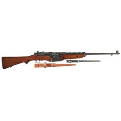 Model 1941 Johnson Semi-Automatic Rifle with Bayonet and Scabbard