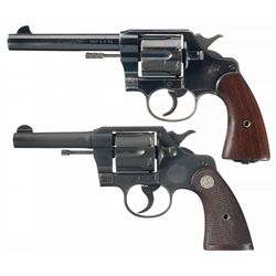 Collector's Lot of Two U.S. Colt Double Action Revolvers