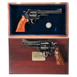 Two Cased Smith & Wesson Commemorative Double Action Revolvers