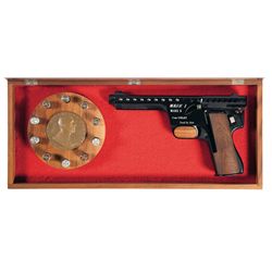 Cased MBA Mark One Model B Gyrojet Pistol