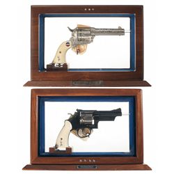 Two Display Cased Commemorative Revolvers