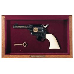 Cased Colt Texas Sesquicentennial Commemorative Sheriff's Model Single Action Army Revolver with Ivo