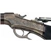 Image 3 : Beautiful Factory Engraved Marlin Ballard No. 6 1/2 Rigby Off Hand Mid Range Single Shot Rifle