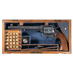 Colt London Agency Cased Special Order Colt Bisley Flattop Target Model Revolver in .455 Eley with F