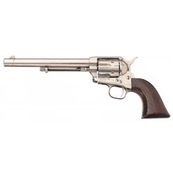 Outstanding Documented Nickel-Plated, Ainsworth-Inspected Colt Single Action Cavalry Revolver with K