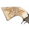 Image 2 : Black Powder Colt Single Action Army Revolver with New York Style Engraving and Steer Head Carved Pe