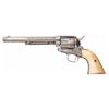 Image 1 : Engraved Black Powder Colt Single Action Army Revolver with Ivory Grips and Factory Letter