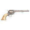Image 2 : Engraved Black Powder Colt Single Action Army Revolver with Ivory Grips and Factory Letter