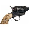 Image 4 : Elaborate Custom Relief Colson Signed and Engraved Gold and Silver Inlaid Colt Single Action Army Re