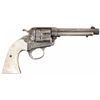 Image 2 : Engraved Silver Plated Colt Bisley Single Action Revolver with Pearl Grips