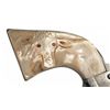 Image 3 : Black Powder Colt Single Action Army Revolver with Carved Steer Head Pearl Grips