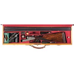 Cased Engraved Holland & Holland Royal Patent Safety Hammerless Ejector Double Barrel Shotgun with A