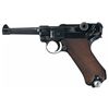 Image 1 : Desirable World War II Nazi 1940 Dated Mauser Banner "Eagle/L" Police Luger Pistol with Two Magazine