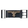 Image 1 : Louis Marquis Patent Marked Post-War Belt Buckle Pistol Complete with Leather Belt and Custom Walnut