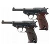 Image 1 : Collector's Lot of Two World War II Nazi P-38 Semi-Automatic Pistols