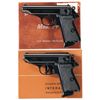 Image 1 : Two Excellent Boxed Post-War Walther Semi-Automatic Pistols