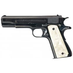 Pre-War Colt Super 38 Semi-Automatic Pistol with Holster