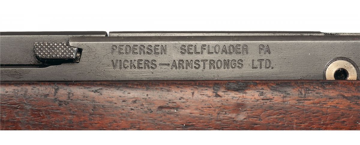 Rare Vickers & Armstrong, Pedersen Designed Self-Loading Semi-Automatic ...