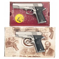 Two Boxed Colt Double Eagle Semi-Automatic Pistols