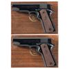 Image 1 : Collector's Lot of Two Boxed Colt Lightweight Commander Semi-Automatic Pistols in Different Calibers