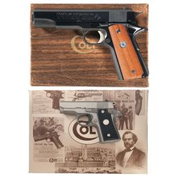 Two Boxed Colt Semi-Automatic Pistols