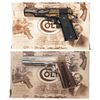 Image 1 : Collector's Lot of Two Cased Colt MK IV Series 80 Commemorative Semi-Automatic Pistols with Boxes