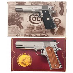 Two Boxed Colt Semi-Automatic Pistols