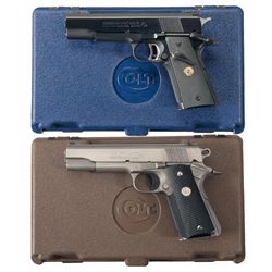 Two Colt MK IV Series 80 1911 Semi-Automatic Pistols