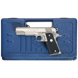Stainless Colt Gold Cup Trophy Model 1911 Semi-Automatic Pistol with Case