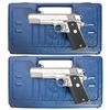 Image 1 : Pair of Consecutively Serial Numbered Colt Gold Cup Trophy Semi-Automatic Pistols with Cases