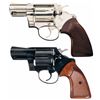 Image 1 : Collector's Lot of One Nickel and One Blue Colt Detective Special Double Action Revolvers