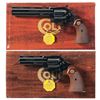 Image 1 : Collector's Lot of Two Boxed Colt Diamondback Double Action Revolvers in Different Calibers and Barr