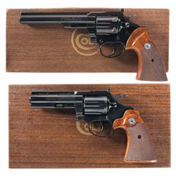 Two Boxed Colt Double Action Revolvers