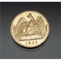 German-Prussian 2 Frederick D'Or Gold Coin, Dated 1839 $600 - $800...