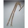 Image 1 : Tested 14-Karat Yellow Gold Vest Chain Circa 1900 The clasp and bar are gold filled. Length: 17-1...