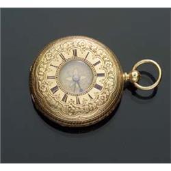 Antique English 18-Karat Yellow Gold Half Hunter-Cased Pocket Watch, James Dent, London Circa 187...
