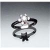 Image 1 : Platinum and Diamond Dinner Ring, Tiffany & Co. Set with seven round brilliant cut diamonds weigh...