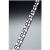 Image 1 : 14-Karat White Gold, Blue Sapphire and Diamond Bracelet Set with two hundred seventy-six square c...