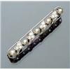 Image 1 : Edwardian 18-Karat Yellow Gold, Platinum Top, Diamond and Seed Pearl Bar Pin, Edward A. Stern Cir...