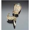 Image 1 : 18-Karat Yellow Gold, Baroque Cultured South Sea Pearl and Diamond Brooch Pearl measuring 17.5 mm...