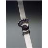Image 1 : Retro Platinum, Sapphire and Diamond Bracelet Circa 1940 Set with six oval and six round faceted...