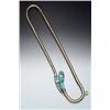 Image 1 : Victorian Low Karat Yellow Gold, Turquoise and Garnet Serpent Choker Necklace Last Quarter 19th C...