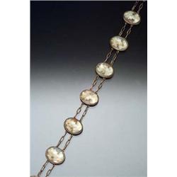Victorian Tested 10-Karat Yellow Gold and Shell Cameo Choker Necklace Last Quarter 19th Century L...