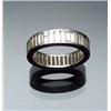 Image 1 : Art Deco Platinum and Diamond Eternity Band Circa 1920-1930 Set with thirty-nine straight baguett...