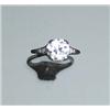 Image 1 : Art Deco Filigree Platinum and Solitaire Diamond Ring Circa 1920 Set with one old mine cut diamon...